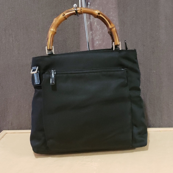 2️⃣0️⃣0️⃣Gucci bamboo 2way nylon handbag db - Picture 1 of 15